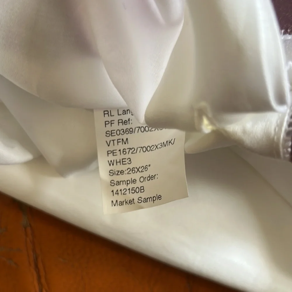 Ralph Lauren Home Langdon Sateen Border Sham , euro size pillow cases